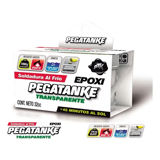 Pegamento Líquido Pegatanke EPOXI TRANSPARENTE no tóxico