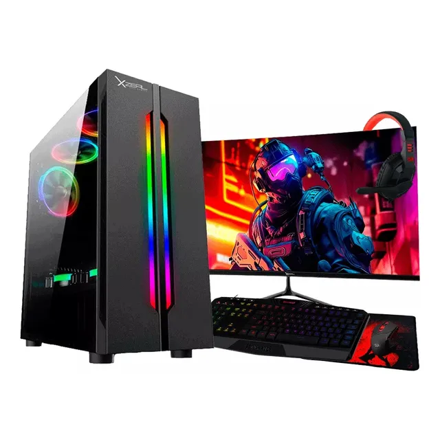 Pc Gamer Monitor 27 Ryzen 5 5500 Ram 32gb Ssd M.2 1tb Rx6600