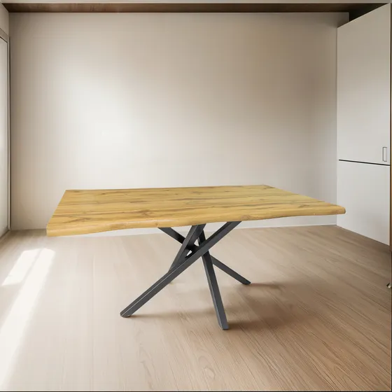 Mesa De Comedor Borde Enchapado Elegante Bossa Blair