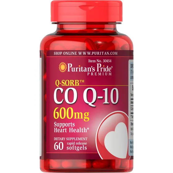 Suplemento Puritan's Pride Q-sorb Coq10 600 Mg Para El Coraz