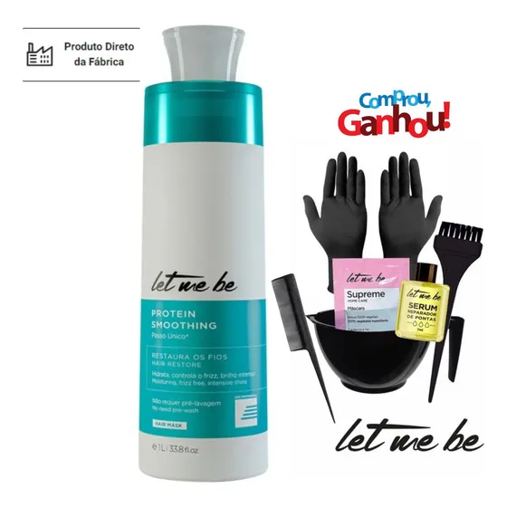 Progressiva Sem Formol Passo Unico Let Me Be 1000ml Prosalon Cor De Cabelo Todas As Cores