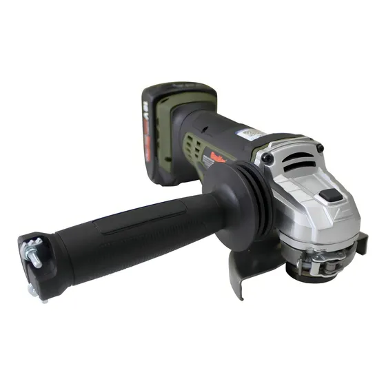 Esmeril Angular 18v CAG115JN 2 Baterías + Cargador + Bolso Bauker Color Verde Oscuro Con Negro