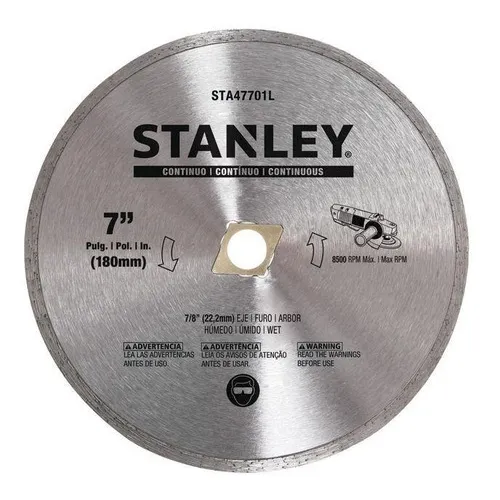 Disco Diamantado Continuo 7'' Stanley Sta47701l