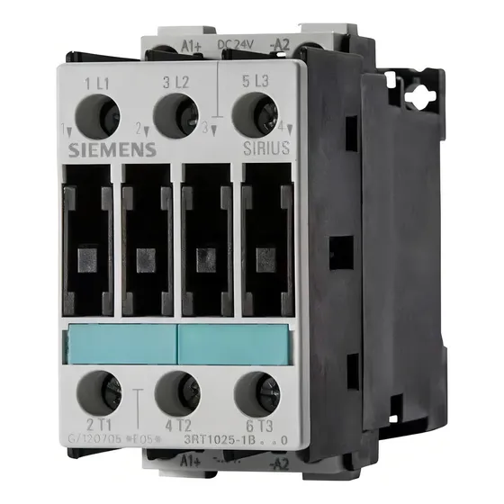 Contactor Tripolar Siemens 17a 3rt1025-1bb40 Bobina 24vdc-cc