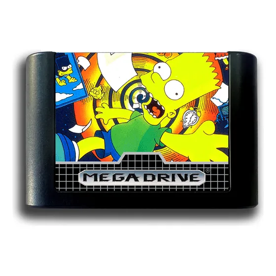 Cartucho De Megadrive Novo The Simpsons Bart Nightmare