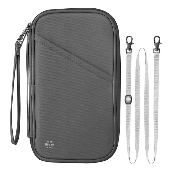 Soporte Para Pasaporte De Viaje Rfid Para Familia, Grande...