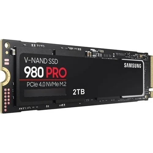 Samsung Ssd 2tb 980 Pro Pcie 4.0 X4 M.2 / 7000 Mb/s Ps5 Color Negro