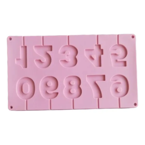 Molde Silicon Numeros Para Topper O Velas