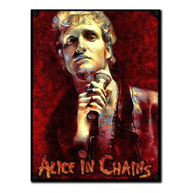 #201 - Cuadro Vintage 30 X 40 - Alice In Chains Grunge Rock