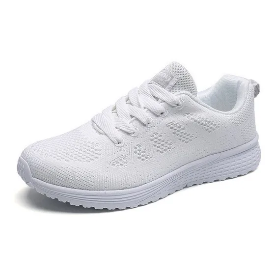 Sapatos Baixos De Malha Femininos Tênis Casuais Da Moda