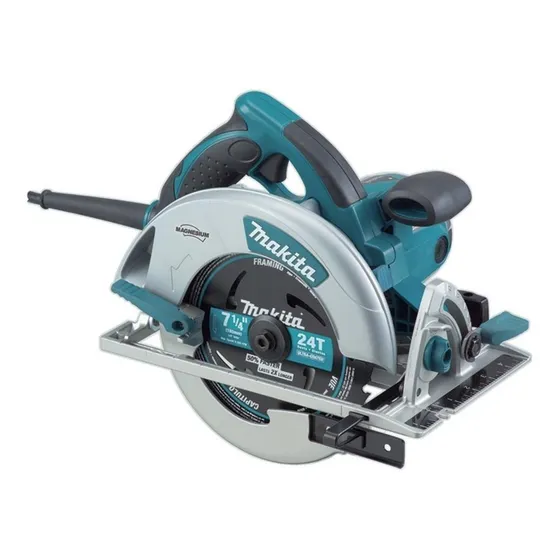 Sierra circular eléctrica Makita 5007MGK 185mm 1800W turquesa/gris oscuro