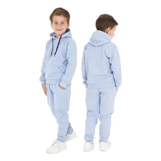 Conjunto Infantil Moletom Menino Calça Punho Blusa Capuz