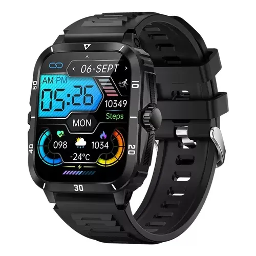Reloj Inteligente Smartwatch Kt71 Militar Sumergible 3atm