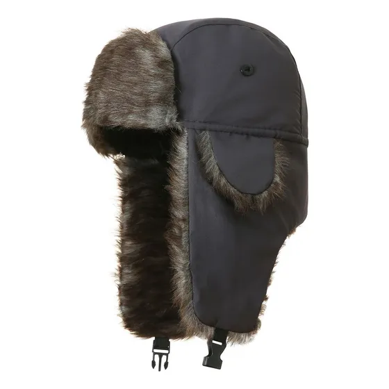 Y Antigo Chapéu De Inverno Estilo Russo Com Abas De Orelha.