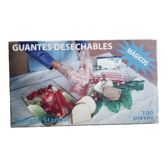 Guante Desechable De Polietileno A D (polipapel) - 50 Pzas
