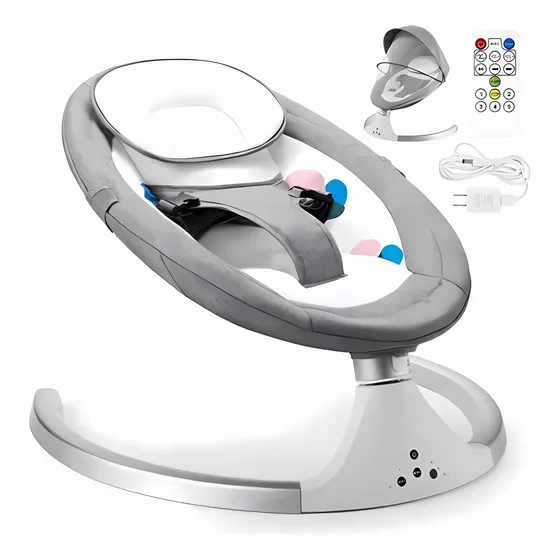 Mecedor Eléctrico Cuna Cama Bebe Con Música