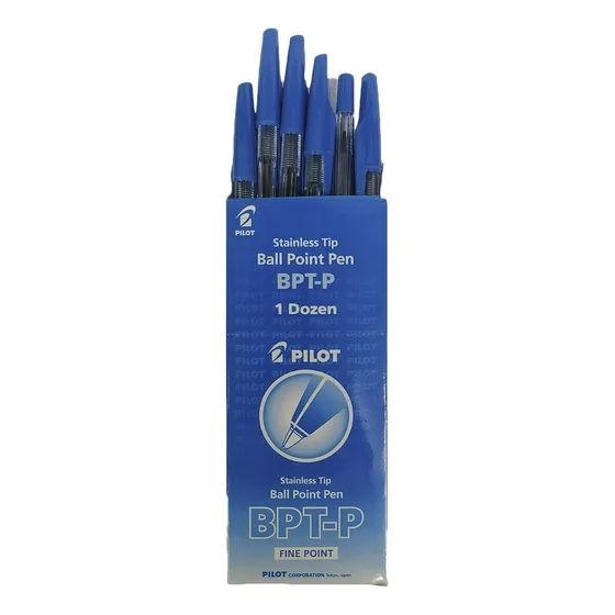 Caja de 12 bolígrafos Pilot Bpt-p con trazo 1 mm con grip agarre