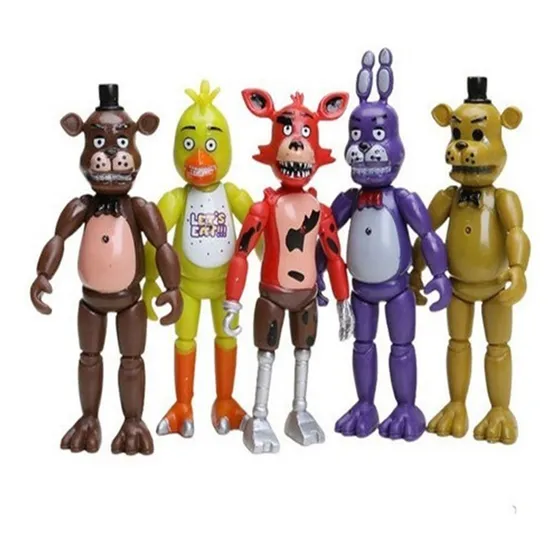 Kit 5 Bonecos Animatronics Cinco Noches En Freddy's Oferta