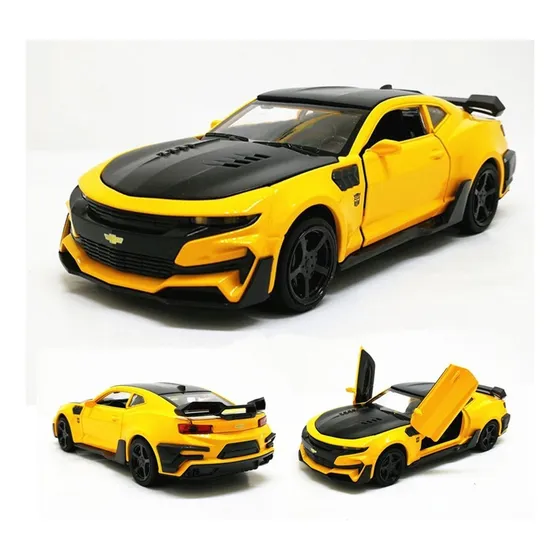 K Carrinho Transformers Bumblebee Camaro Miniaturas Metal