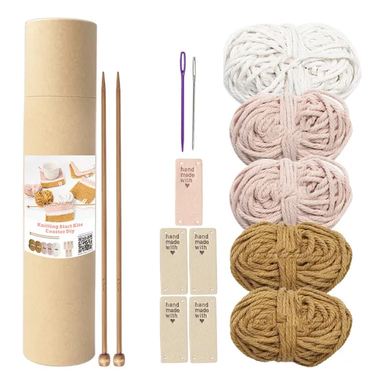 Posavasos De Macramé, Juego De Bricolaje, Posavasos