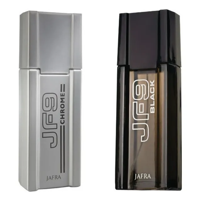 Jf9 Black + Jf9 Chrome Jafra Set Con Los 2 De 100 Ml C/u