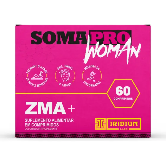 Soma Pro Woman Zma® Pré Hormonal - 60 Comps Iridium Labs Sabor Sem sabor
