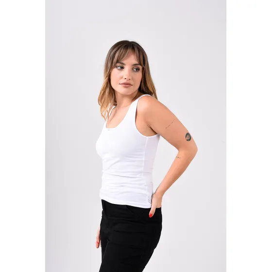 Camiseta Musculosa Sin Mangas Algodon Bozzolo