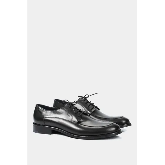 Zapatos Cordón Formal  Para Hombre Envejecido Negro  Vélez