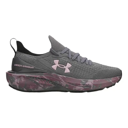 Tênis Feminino Under Armour Charged Quicker 2 Original Cinza/rosa Lisa 39 Br