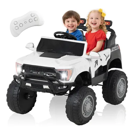 Auto Electrico Infantil 12v 7ah Control Remoto Todoterreno Blanco