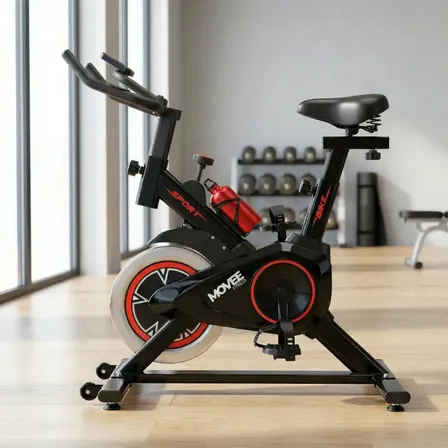Bicicleta Ergométrica Exercício Spinning Bike Fitness Movick Preto