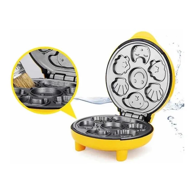 Máquina De Fazer Bolinhos Cake Mini Waffle Donuts Bichinhos
