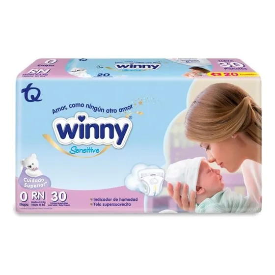 Pañal Winny Sensitive Etapa 0 30 Unidades Oferta