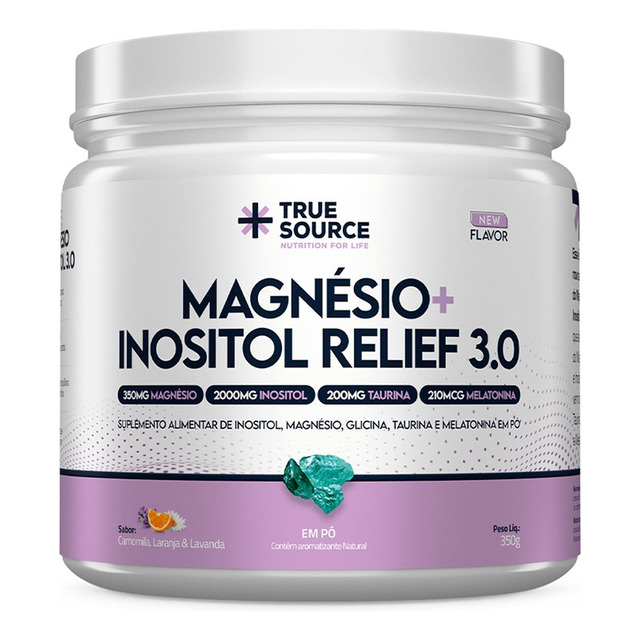 True Magnésio + Inositol Relief 3.0 Camomila E Lavanda 350g True Magnésio + Inositol Relief 3.0 Camomila E Lavanda 350g