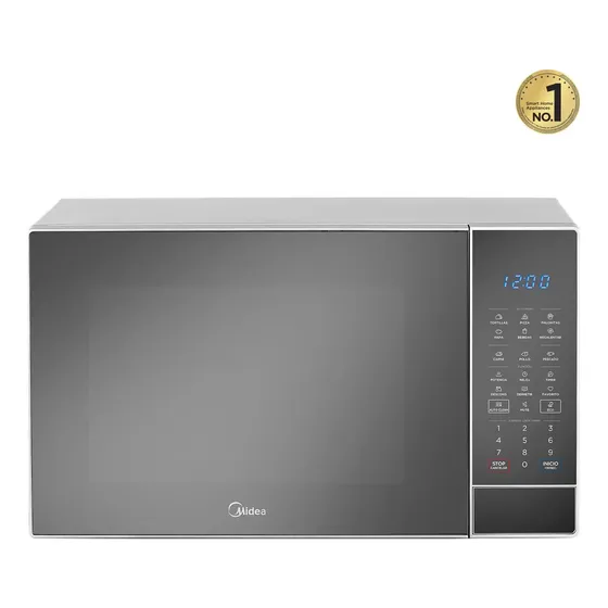 Horno Microondas Midea 1.4 P3 (40l) Smarteco Silver Espejo