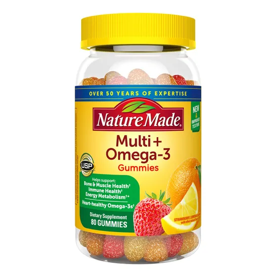Suplemento Dietético De Omega 3 En Gomitas Multivitamínicas