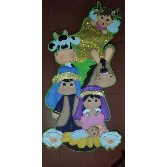 Pesebres En Foami Navidad Hogar Colegio Oficina