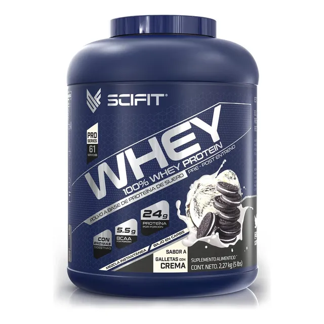 Scifit Proteína 100% Whey 5lbs 24 G Proteína 61 Servicios