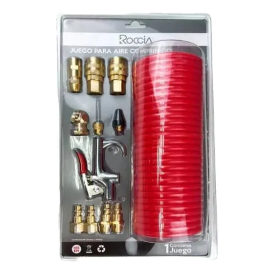 Kit De Accesorios Para Compresor 14 Piezas Marca Roccia