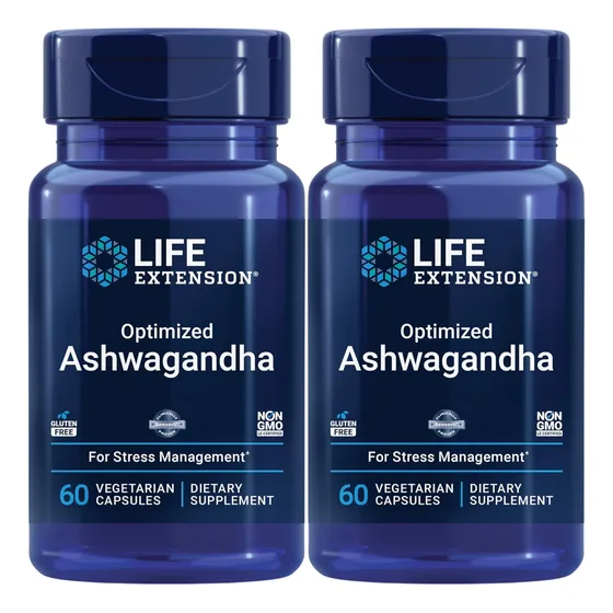 Suplemento Optimizado Ashwagandha Kit X2 Unidades 60 Cap