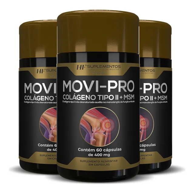 3x Movi Colageno Tipo Ii+msm 60caps