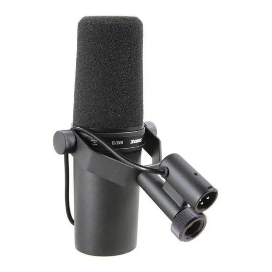 Microfono Vocal De Studio Dinamico Sm7b Shure Color Negro