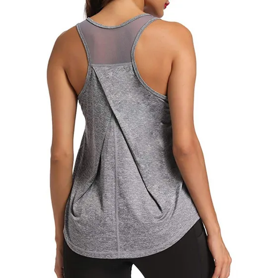 Camiseta Entrenamiento Para Mujer Manga Verano Yoga Forma I