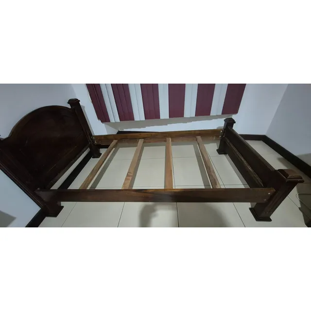 Cama Individual Madera Caobilla
