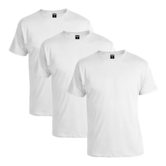 Camiseta De Algodón Blanco Adulto Speedway Pack X3 Disershop