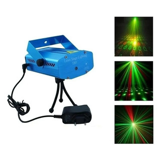 Mini Proyector Laser Bicolor Multipunto Audio Ritmico Tripie Mini Proyector Laser Bicolor Multipunto Audio Ritmico Tripie