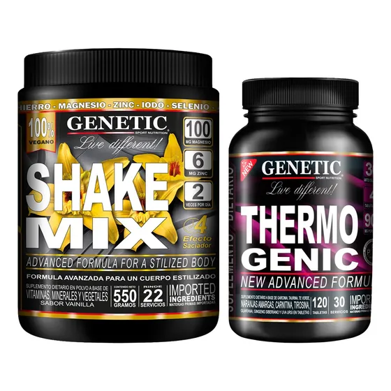 Reductor Peso Energía Shake Mix Quemador Thermogenic Genetic