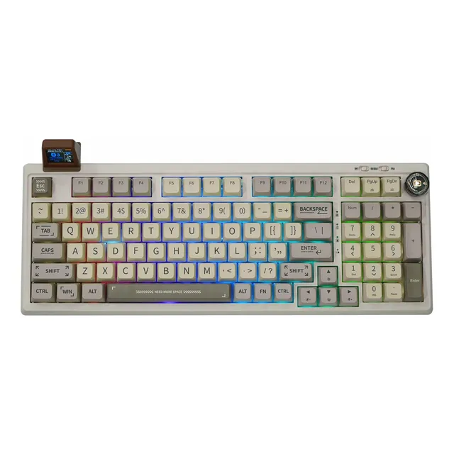 Teclado Mecanico Inalambrico Epomaker Rt100 Wisteria Linear