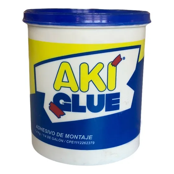 Pegamento Aki Glue No Más Clavo 1/4  1.4 Kg