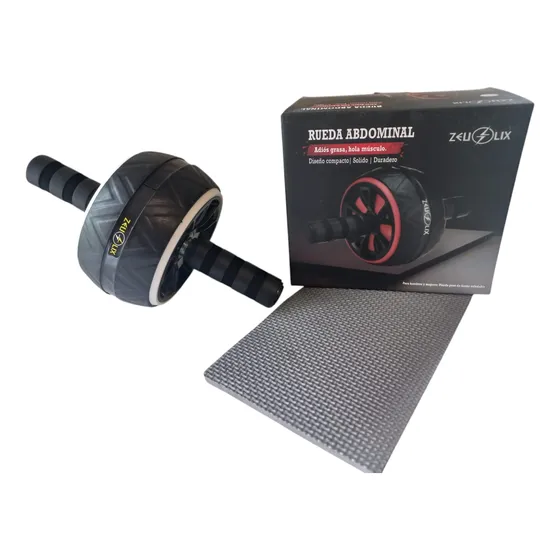 Rueda Abdominales Pro Ab Wheel + Mini Alfombra Fitness Gym